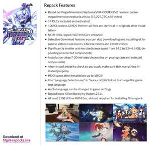 Download Megadimension Neptunia VIIR , Selective Download - from 3.8 GB + 14 DLCs, MULTi3 game