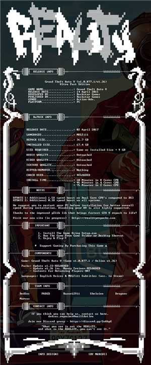 Download Grand Theft Auto V Inc DLC's - ULTRA FAST Edition - REALiTY Repack 36 7GB MULTi11 game