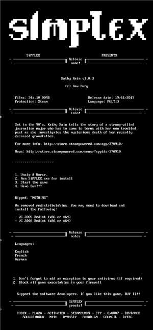 Download Kathy Rain v1 0 3 MULTI3-SiMPLEX game