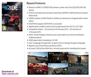 Download RIDE 3: Complete the Set Bundle + 3 DLCs, MULTi8 game