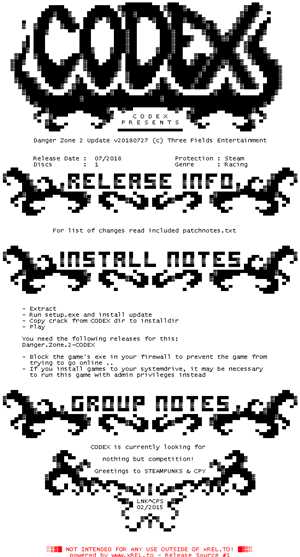 Download Danger Zone 2 Update v20180727-CODEX game