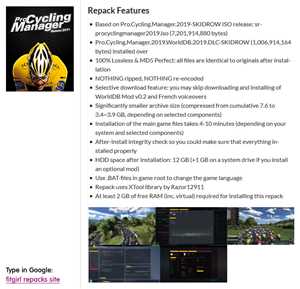 Download Pro Cycling Manager 2019 , Selective Download - from 3.4 GB v1.0.2.3 + WorldDB Mod v0.2, MULTi9 game