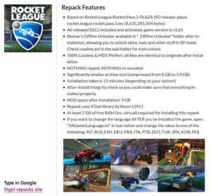 Download Rocket League v1.53 + 25 DLCs + Offline Unlocker, MULTi13 game