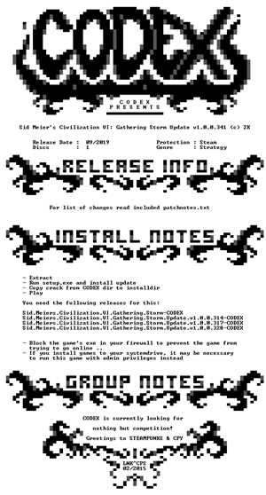 Download Sid Meiers Civilization VI Gathering Storm Update v1 0 0 341-CODEX game